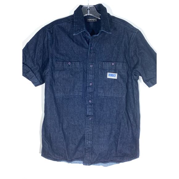 The Hundreds Other - The Hundreds Denim 2 Pocket Mechanic Button Shirt Mens M Casual Skater Grunge